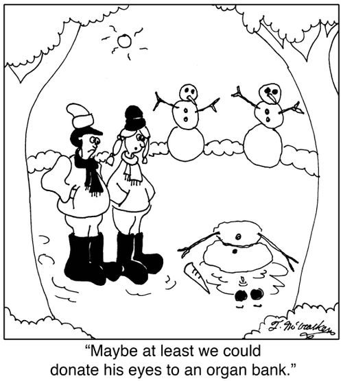 'Maybe at least we could donate his eyes to an organ bank.'