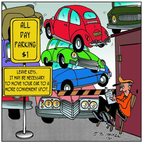 All Day Parking $1. Leave keys. It may be necessary to move your car to a more convenient spot.