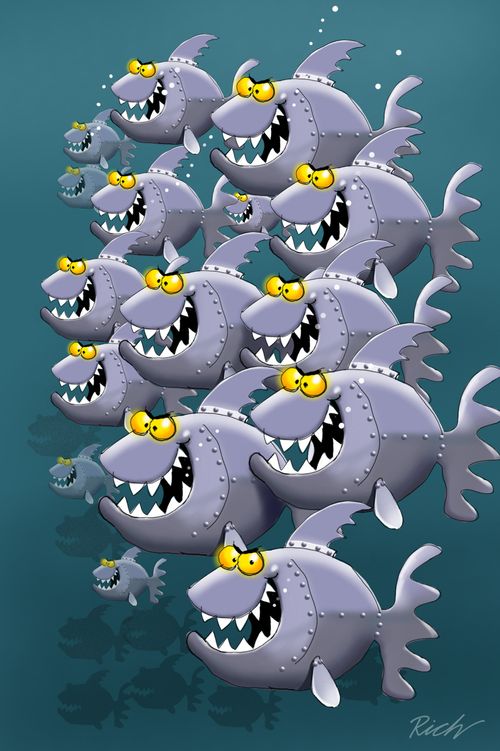 Eek! Piranhas!
