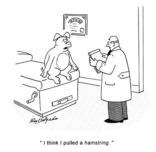 'I think I pulled a hamstring.'