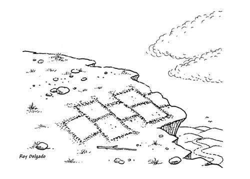 Cliff hopscotch