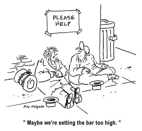 'Maybe we're setting the bar too high.'
