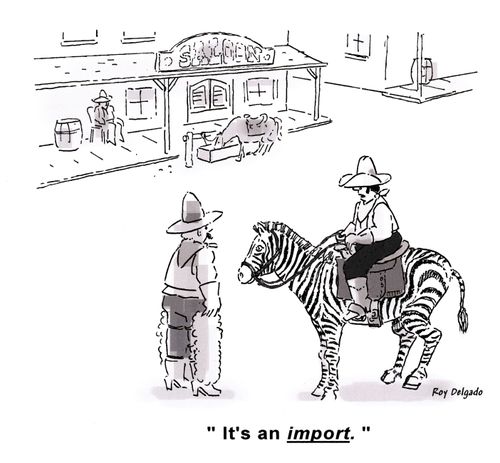 'It's an import.'
