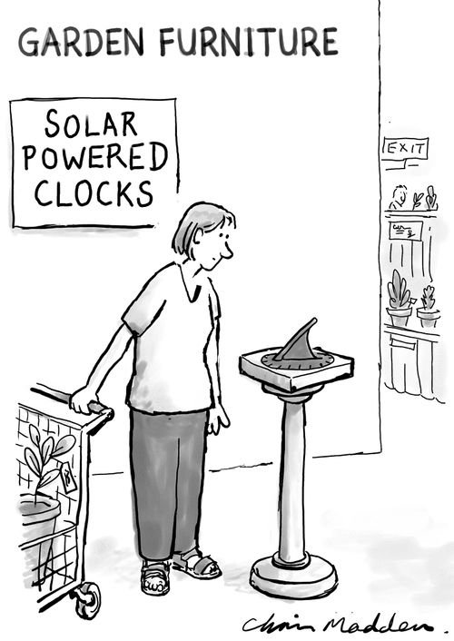 Sundial - solar powered clock