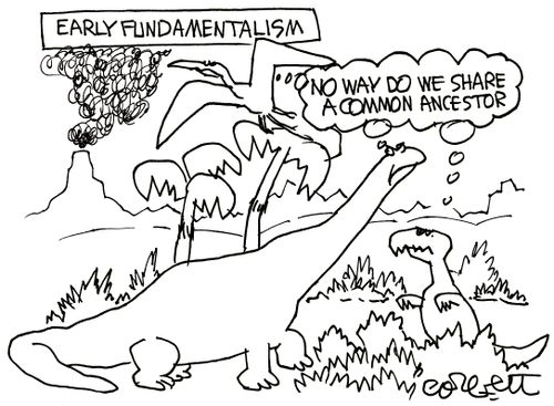 Early Fundamentalism: 'No way do we share a common ancestor.'