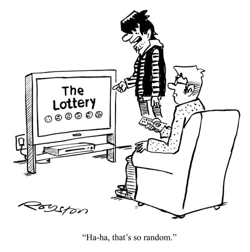 'Ha-ha, that's so random.'