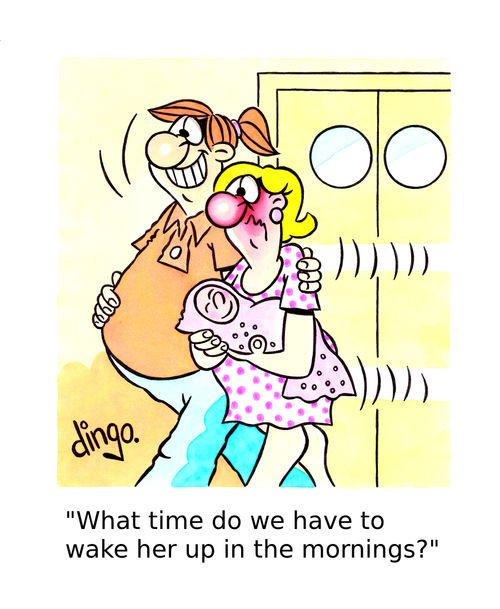 'What time do we have to wake her up in the mornings?'