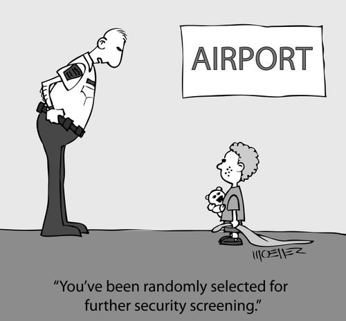 'You've been randomly selected for further security screening.'