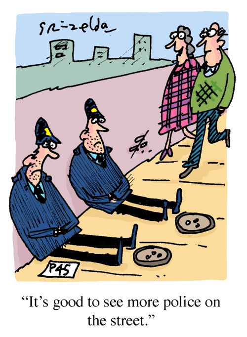 'It's good to see more police on the street.'
