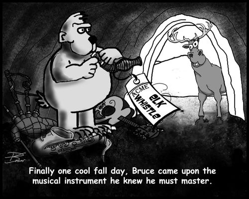 BRUCE FINDS HIS INSTRUMENT