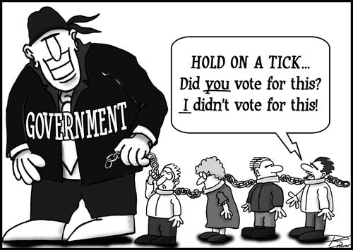 "Hold on a tick...did you vote for this? I didn't vote for this!"