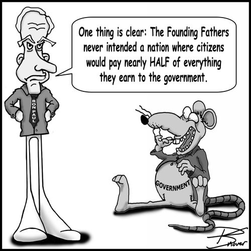 "One thing is clear: the Founding Fathers never intended a nation where citizens would pay nearly half of everything they earn to the government."