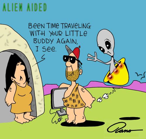 "Been time traveling with your little buddy again, I see.