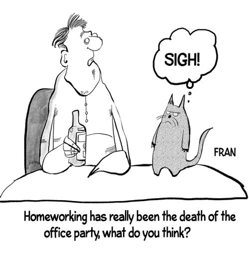 Homeworking has really been the death of the office party, what do you think?