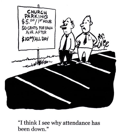 'I think I see why attendance has been down.'