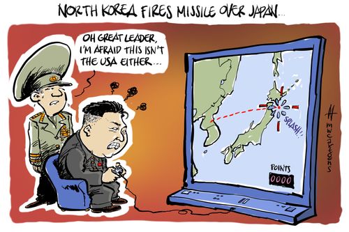 North Korea missile drops close to Japan