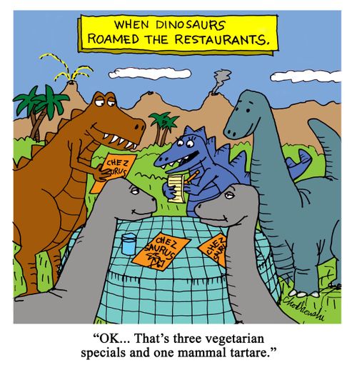 When Dinosaurs Roamed the Restaurants