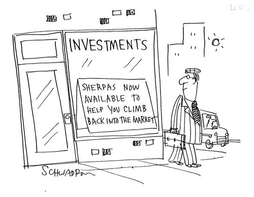 Sherpas now available to help you climb back into the market.