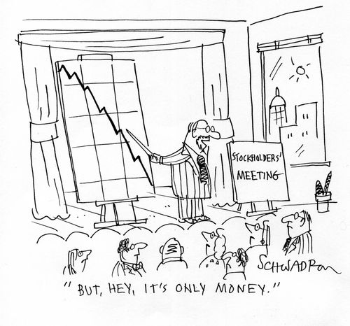'But hey, it's only money.'