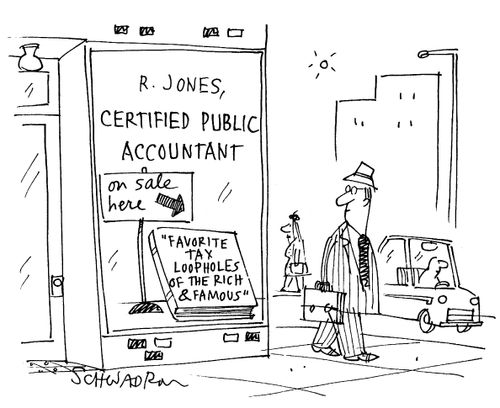 'Favourite Tax Loopholes of the Rich & Famous.'