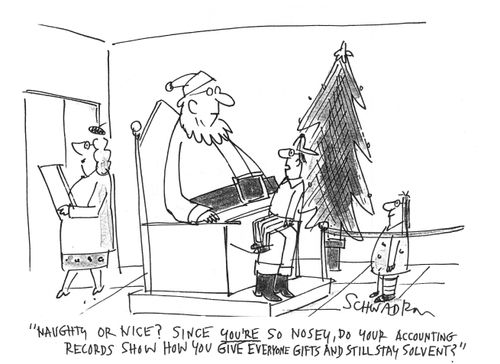 '...do your accounting records show how you give everyone gifts and still stay solvent?'
