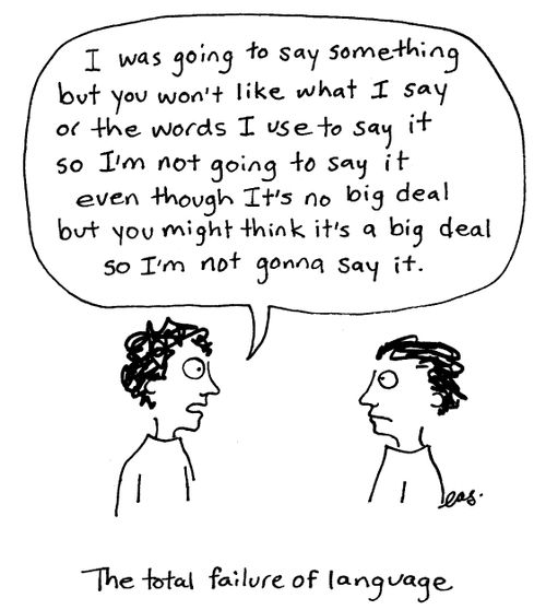 'The total failure of language.'
