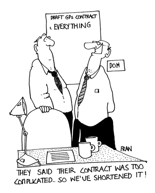 "They said their contract was too complicated..."