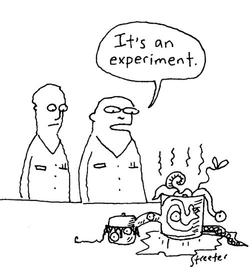 It's an experiment.