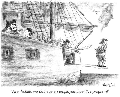 'Aye, laddie, we do have an employee incentive program!'