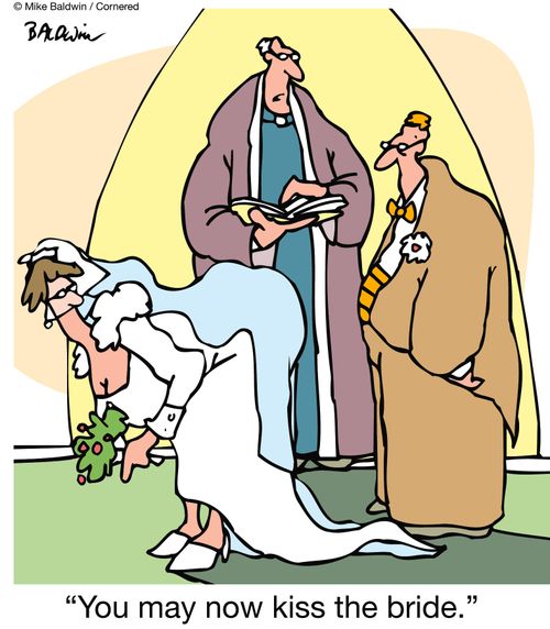 "You may now kiss the bride."