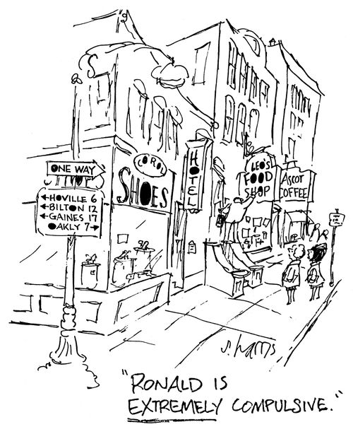 Ronald is extremely compulsive.