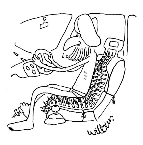 Fakir's driving seat.
