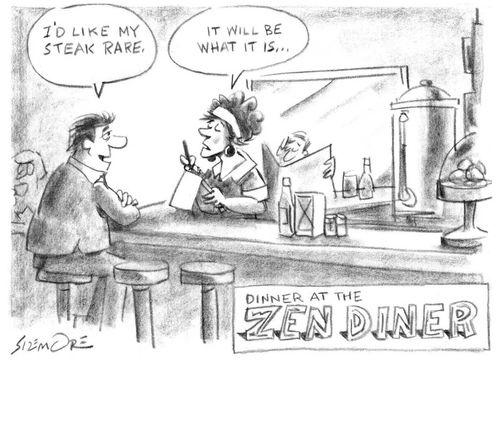 Dinner at the Zen Diner.