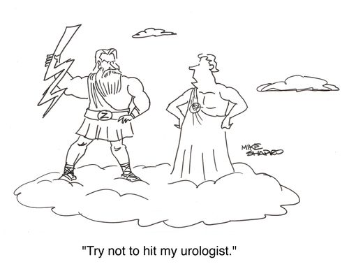 'Try not to hit my urologist.'