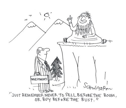 'Just remember never to sell before the boom, or buy before the bust.'