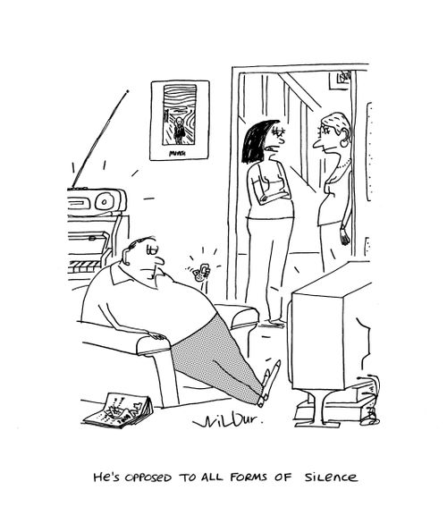 'He's opposed to all forms of silence.'