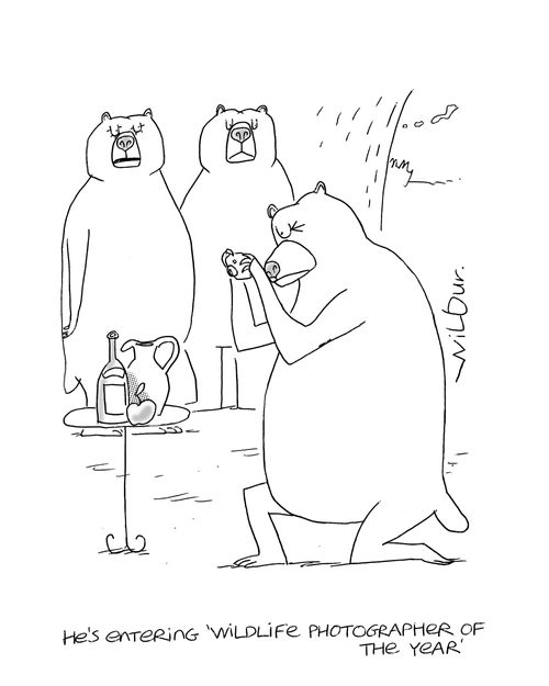 'He's entering wildlife photographer of the year.'