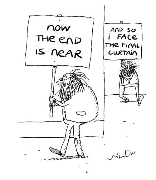 Now the end is near...and so I face the final curtain.
