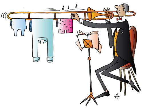 Trumpet Clothesline.