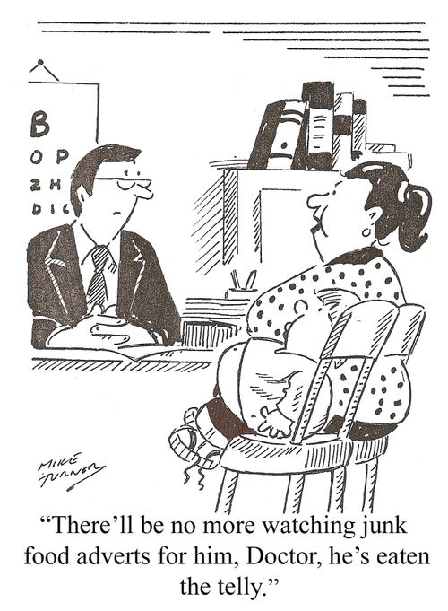'...he's eaten the telly.'