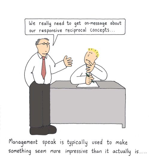 'We really need to get on-message about out responsive reciprocal concepts, on-message.'