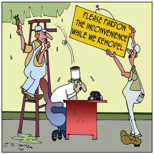 Please pardon the inconvenience while we remodel.
