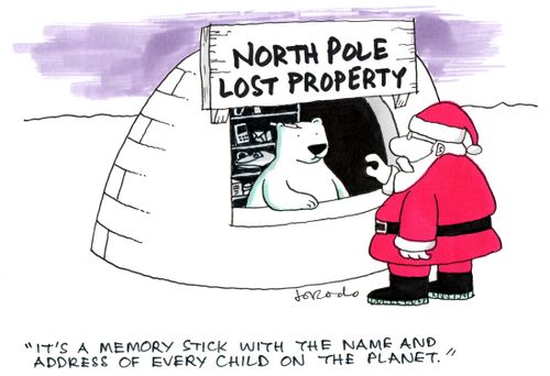 'It's a memory stick with the name and address of every child on the planet.'