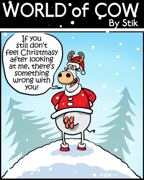 'If you still don't feel Christmasy after looking at me, there's something wrong with you!'