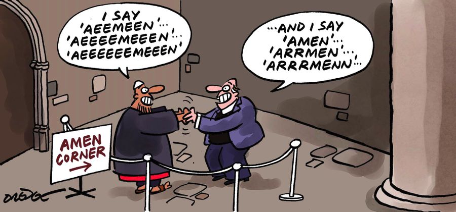Amen Corner: 'I say 'Aeemeen'...'Aeeemeeen'...'Aeeeeeemeeen'.'