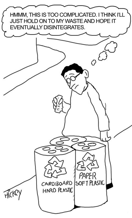 'This is too complicated. I think I'll just hold on to my waste and hope it eventually disintegrates.'
