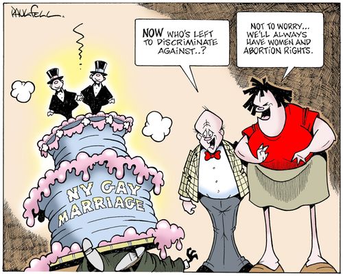 New York gay marriage.