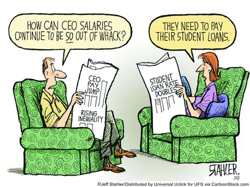 "How can CEO salaries continue to be so out of whack?"
