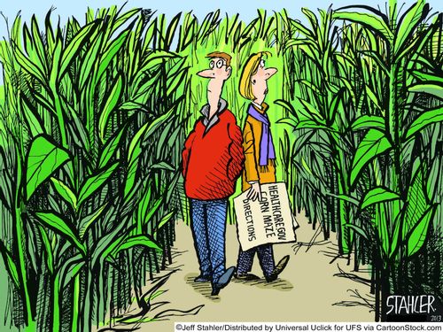 Healthcare Corn Maze Directions