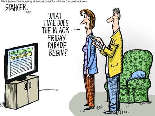"What time does the Black Friday parade begin?"